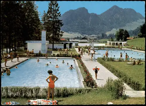 Kössen (Tirol) Modernstes Freischwimmbad, Schwimmbad Freibad 1970