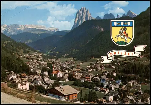 Gröden (Südtirol) Val Gardena Val Gardena ORTISEI Panorama-/Umland-Ansicht 1980