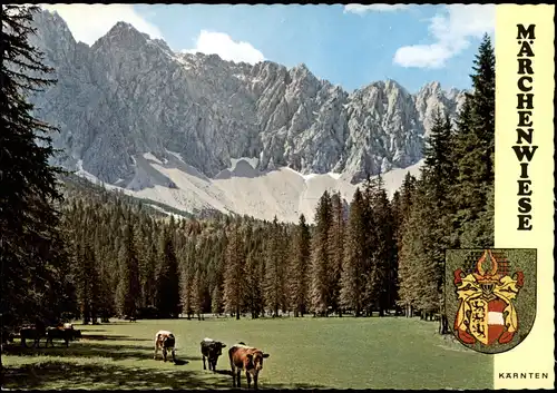 Kärnten Märchenwiese im Bodental Zinnenwand (Vertaća) Kärnten Österreich 1980