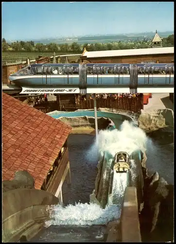 Brühl PHANTASIALAND-JET Monorail Einschienenzug Wildwasserbahn 1975