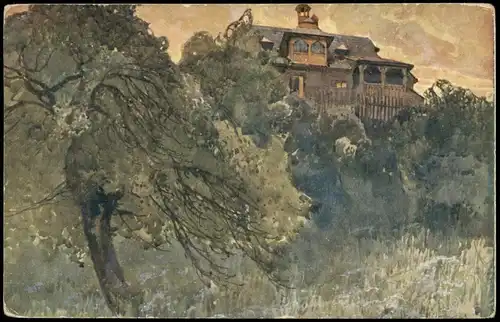 Postcard Luhatschowitz Luhačovice SAMOROSTLÁ. - Künstlerkarte 1913