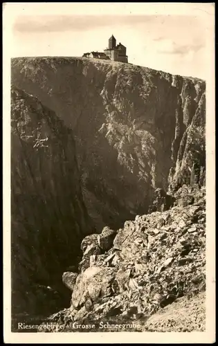 Postcard .Tschechien Riesengebirge, Grosse Schneegrube 1930