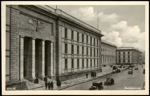Ansichtskarte Berlin Reichskanzlei 1939   frankiert mit Zuschlagsmarke WHW