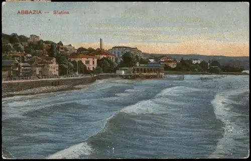 Postcard Sankt Jakobi Opatija (Abbazia) Panorama-Ansicht, Slatina 1920