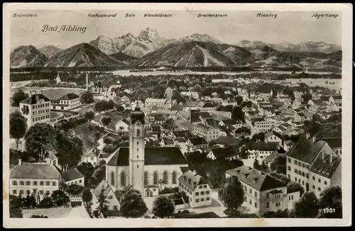 Ansichtskarte Bad Aibling Panorama-Ansicht Gesamtansicht Totalansicht 1940