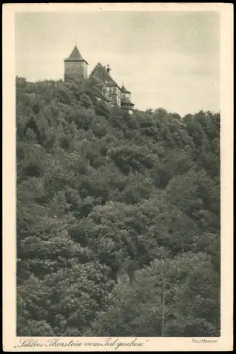 Ansichtskarte Gerabronn Schloß Morstein (Thorstein) vom Tal gesehen 1928