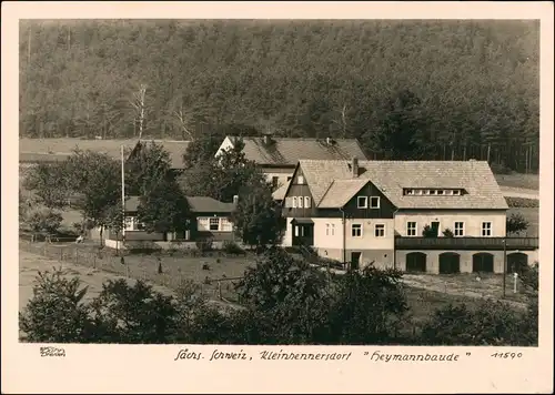 Kleinhennersdorf-Gohrisch (Sächs. Schweiz) Heymannbaude  1932 Walter Hahn:11590