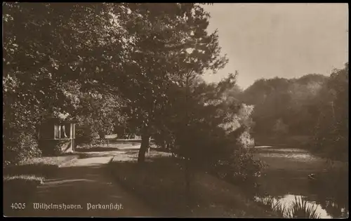 Ansichtskarte Wilhelmshaven Park Ansicht 1920
