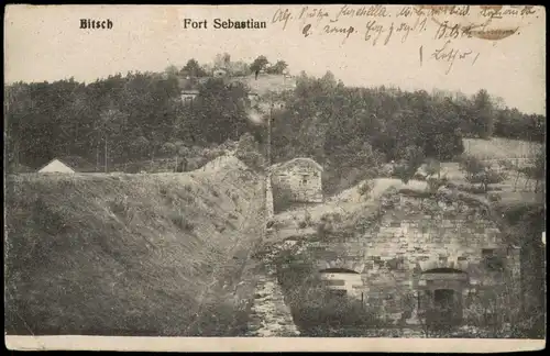 CPA Bitsch Bitche Ansicht Fort Sebastian 1. Weltkrieg 1916   Feldpost gelaufen