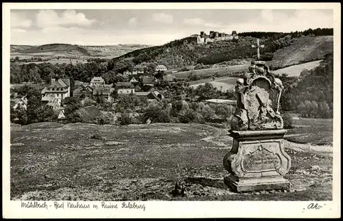 Ansichtskarte Neuhaus-Bad Neustadt a.d. Saale Denkmal Stadt - Neuhaus 1934