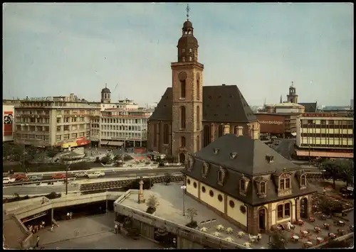 Ansichtskarte Frankfurt am Main Hauptwache, Geschäfte 1968