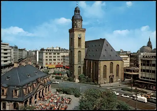 Ansichtskarte Frankfurt am Main Hauptwache, Straßenpartie 1971