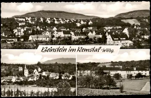 Ansichtskarte Beinstein im Remstal 3 Bild Stadtansichten 1964