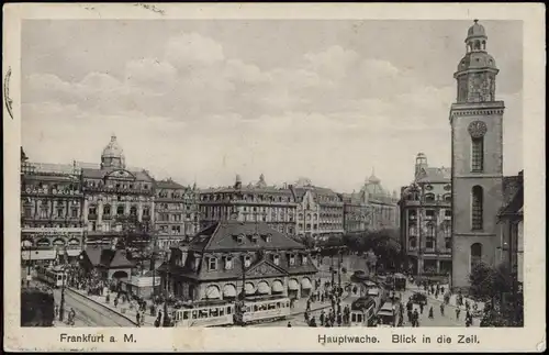 Ansichtskarte Frankfurt am Main Hauptwache, Stadt-Ansicht 1932