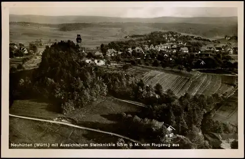 Neuhütten-Wüstenrot Aussichtsturm (Württemberg)  Flugzeug aus 1941