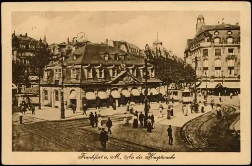 Ansichtskarte Frankfurt am Main Hauptwache 1929