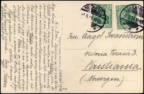 Hirschhorn (Neckar) Panorama-Ansicht, Partie am Neckar 1913/0000