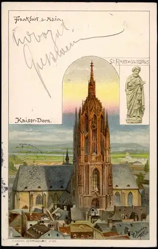 Ansichtskarte Frankfurt am Main Kaiser-Dom 1899