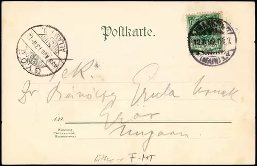 Ansichtskarte Frankfurt am Main Kaiser-Dom 1899