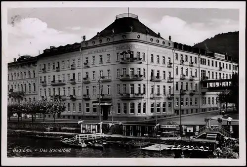 Ansichtskarte Bad Ems Ortsansicht, Das Römerbad 1938