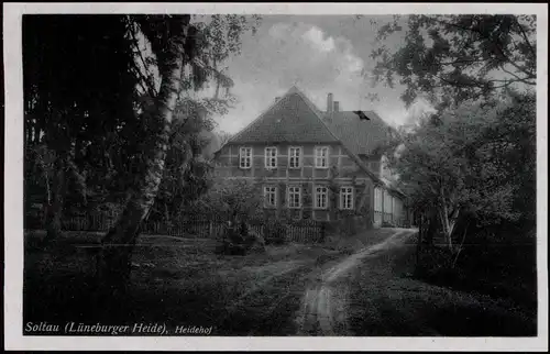 Ansichtskarte Soltau Ortsansicht, Heidehof, Lüneburger Heide 1930