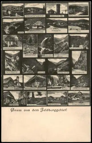 Feldberg (Schwarzwald) Feldberg Schwarzwald Höllental Microskopkarte 1913