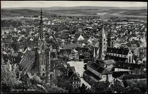 Ansichtskarte Esslingen Panorama-Ansicht 1920