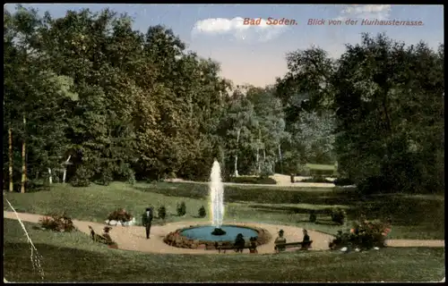 Ansichtskarte Bad Soden (Taunus) Bad Soden Blick von der Kurhausterrasse 1925