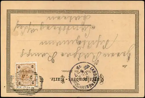 Ansichtskarte Bregenz Obere Stadt 1899