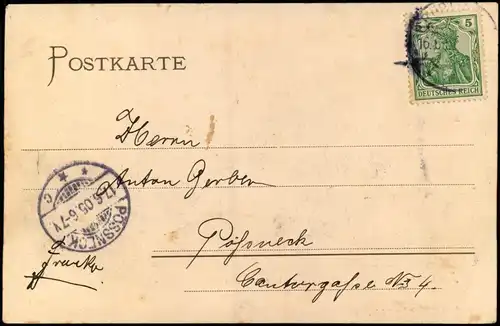 Ansichtskarte Alt-Treptow-Berlin Archenhold-Sternwarte - Männer 1905