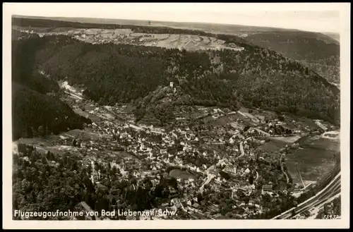 Ansichtskarte Bad Liebenzell Flugzeugaufnahme Luftbild-Aufnahme 1940