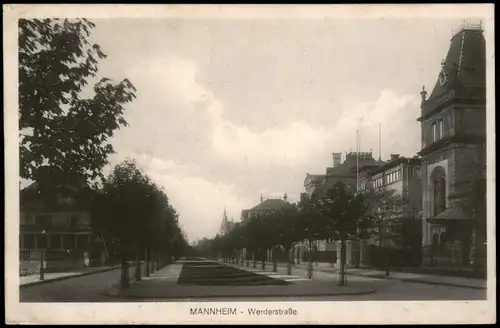 Ansichtskarte Mannheim Werderstraße 1910