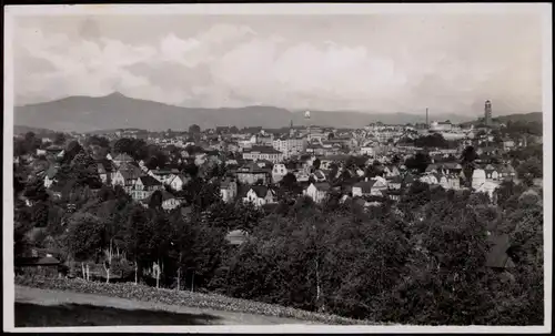 Postcard Gablonz (Neiße) Jablonec nad Nisou Panorama-Ansicht 1960