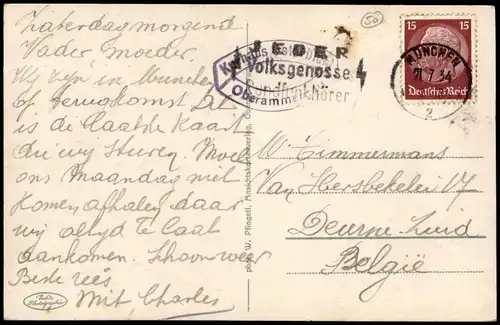 Ansichtskarte Oberammergau Passionstheater Passionsspielhaus 1934