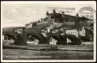 Würzburg Festung Marienberg von der Mainbrücke aus gesehen 1936