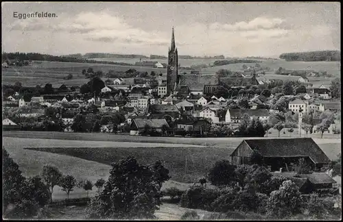 Ansichtskarte Eggenfelden Panorama-Ansicht, Gesamtansicht 1916