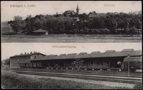 CPA Avricourt (Moselle) Elfringen Bahnhof, Kolonie 2 Bild 1916