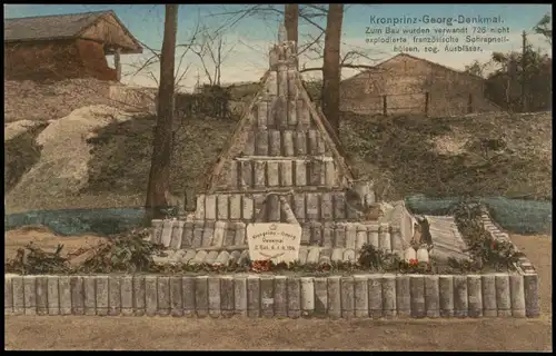 Kronprinz-Georg Denkmal II. Bat. R. J. R.104. WK1 Militaria 1914