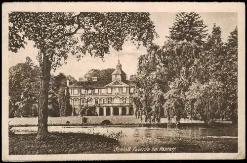 Ansichtskarte Rastatt Schloss Favorite 1922