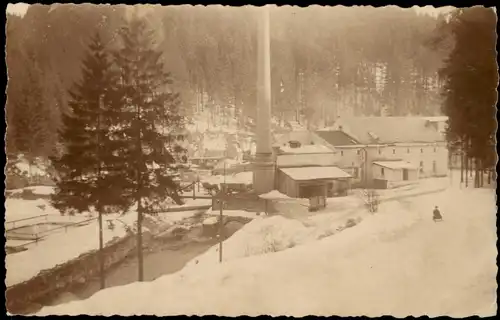 Ansichtskarte  Industrie - Fabrikanlage, Winter 1922