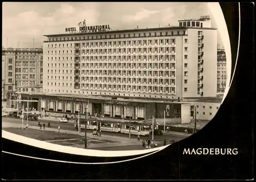 Ansichtskarte Magdeburg Interhotel International HOTEL INTERNATIONAL 1963