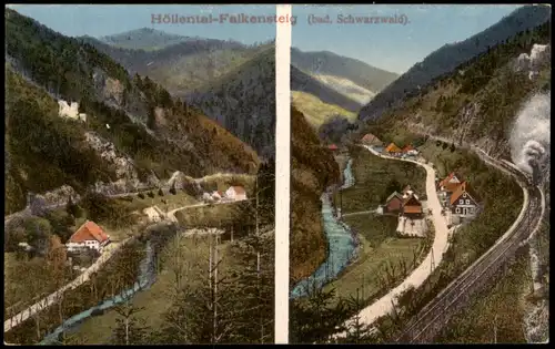 Ansichtskarte Breitnau Höllental-Falkensteig (bad. Schwarzwald) 1910