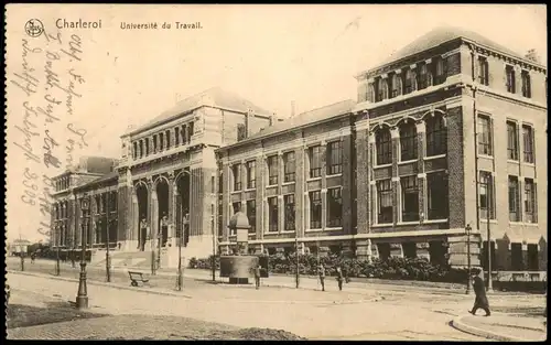 Charleroi Charleroi Universität Université du Travail 1918  Feldpost