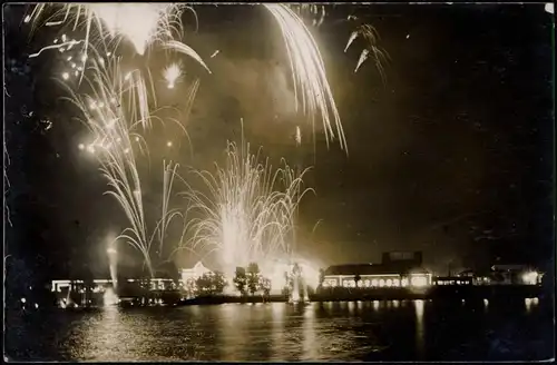 Ansichtskarte Deutz-Köln Düx Kölner - Messe bei Nacht - Feuerwerk 1914