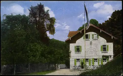 Ansichtskarte .Bayern Forsthaus Mühltal 1918