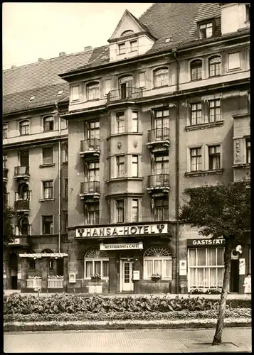 Ansichtskarte Dresden HOG Hansa-Hotel Dresden N 6 zur DDR-Zeit 1971