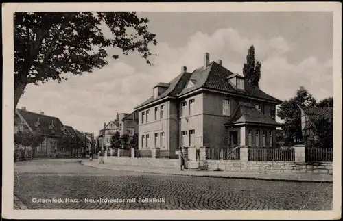 Osterwieck Ortsansicht zur DDR-Zeit Neukirchentor mit Poliklinik 1955
