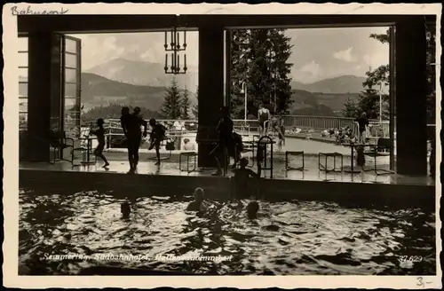 Ansichtskarte Semmering Hallenschwimmbad 1952