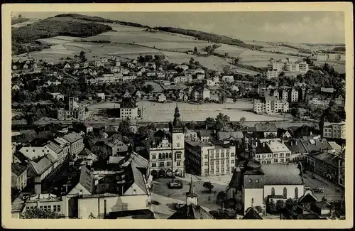 Postcard Nachod Náchod Panorama-Ansicht 1941