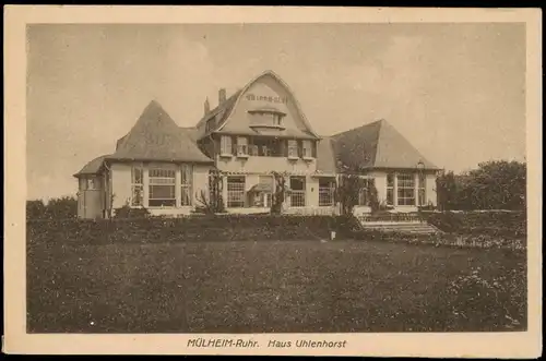 Ansichtskarte Mülheim an der Ruhr Partie am Haus Uhlenhorst 1930